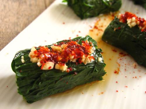 油泼菠菜的做法