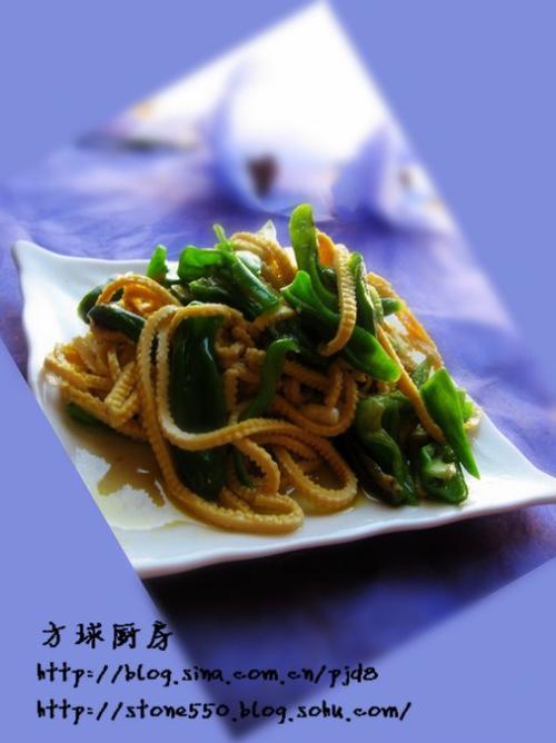 尖椒干豆腐丝的做法