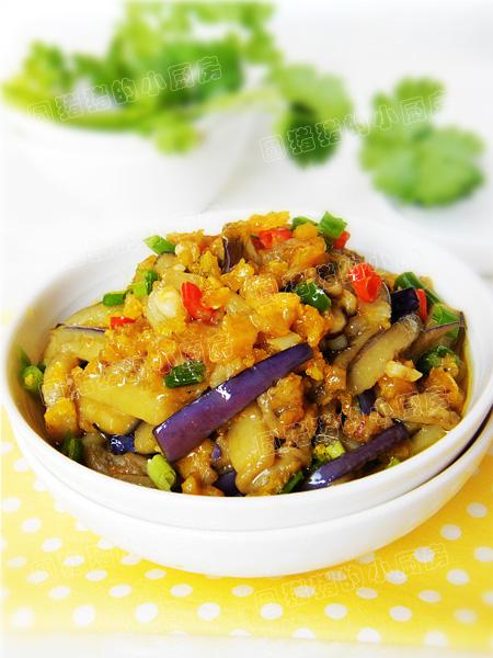 咸蛋茄子的做法