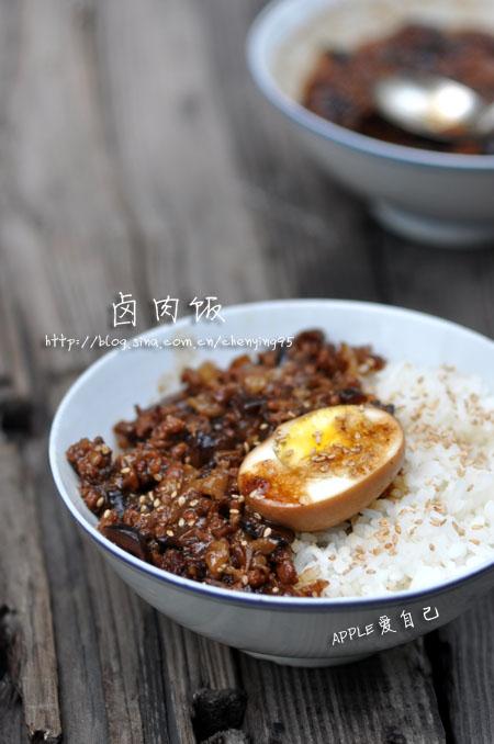 香菇卤肉饭的做法