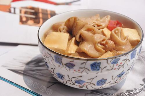 大肠烧豆腐的做法