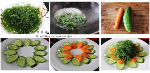 凉拌海发菜的做法