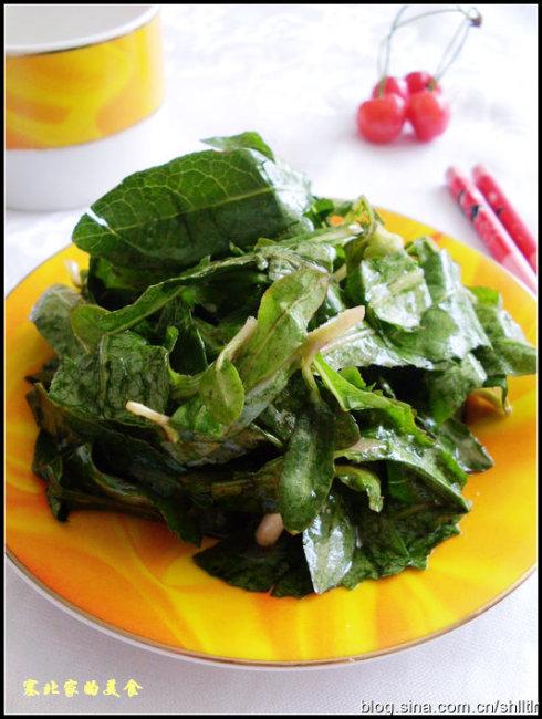 炝拌苦菜的做法