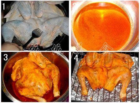 脆皮蜜汁烤鸡的做法