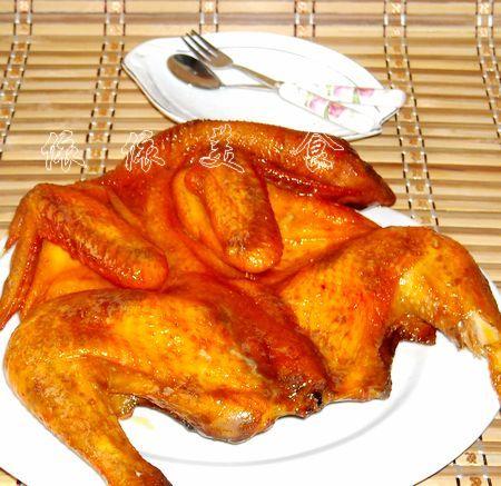 脆皮蜜汁烤鸡的做法