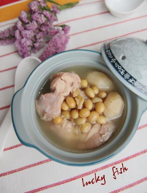 黄豆马蹄兔肉汤的做法