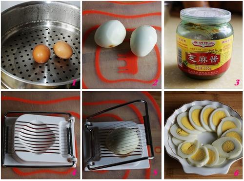 麻汁鸡蛋的做法