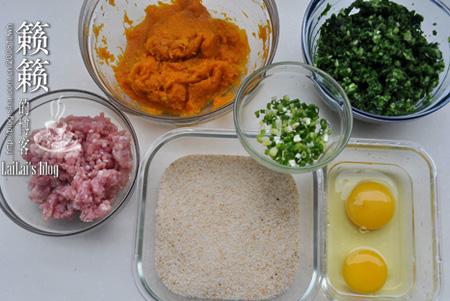 迷你双色菜丸子的做法