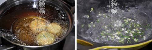 迷你双色菜丸子的做法