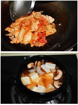 韩式豆腐锅的做法