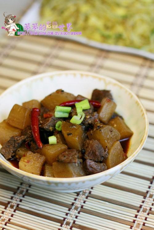 麻辣牛肉炖萝卜的做法