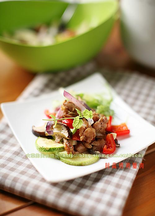 时蔬烤鸡腿肉的做法