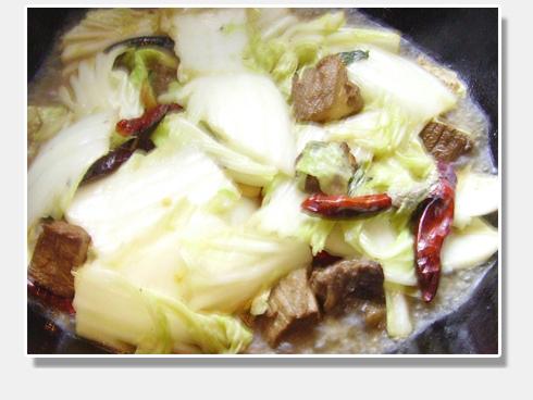 牛肉白菜煲的做法