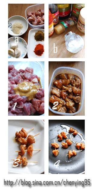 香煎肉串的做法