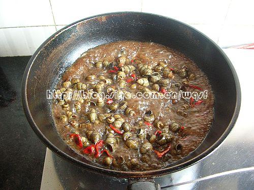 酱香炒田螺的做法