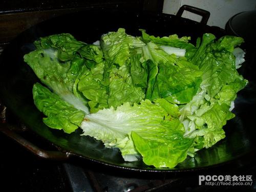 花菇蚝豉扒生菜的做法