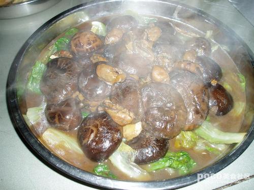 花菇蚝豉扒生菜的做法