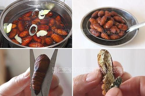 香酥开边蚕蛹的做法