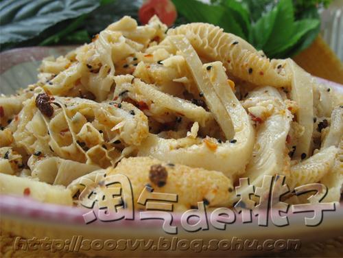 红油金钱肚的做法