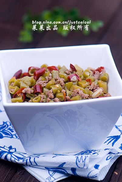 肉沫酸豆角的做法