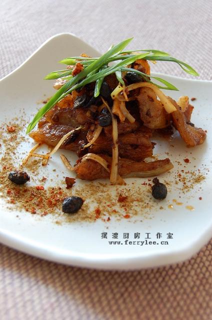 老干妈豆豉羊板筋的做法