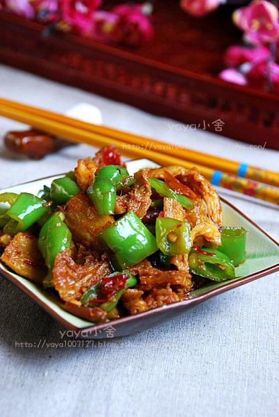 素炒腐竹的做法