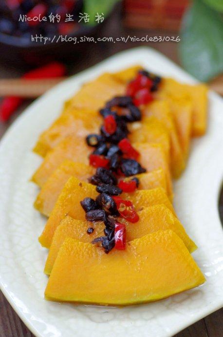 低碳豆豉蒸南瓜的做法