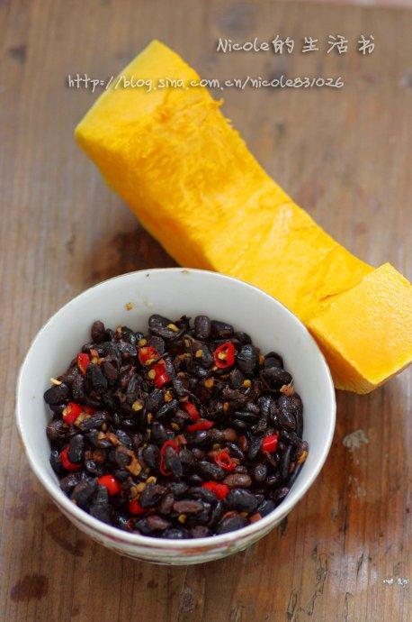 低碳豆豉蒸南瓜的做法