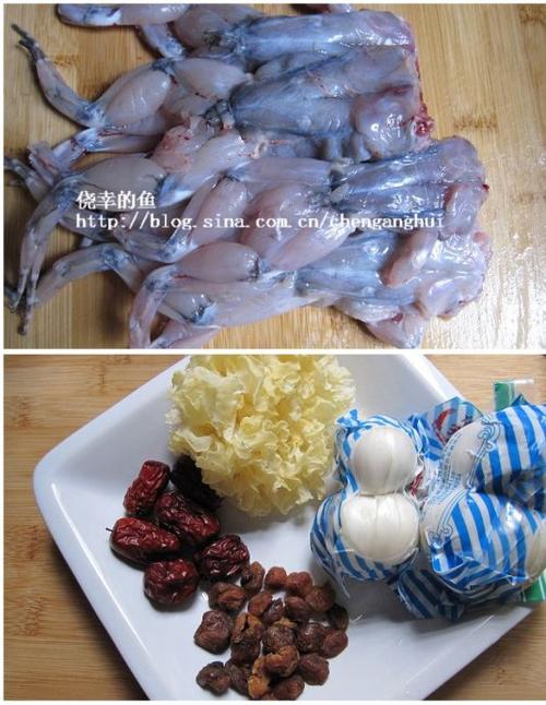 银耳百合田鸡汤的做法