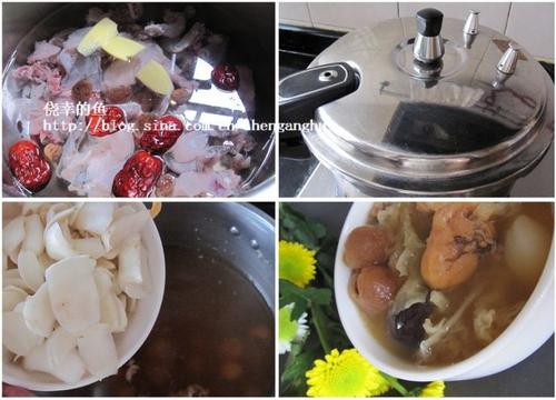 银耳百合田鸡汤的做法