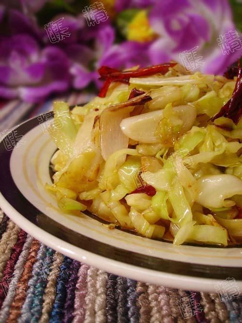 爆炒包菜的做法