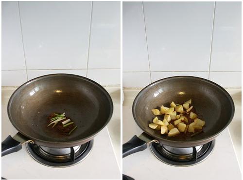 红咖喱土豆鸡翅的做法