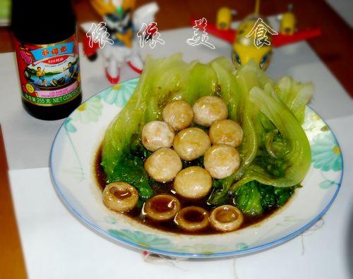 蚝油蘑菇扒生菜的做法