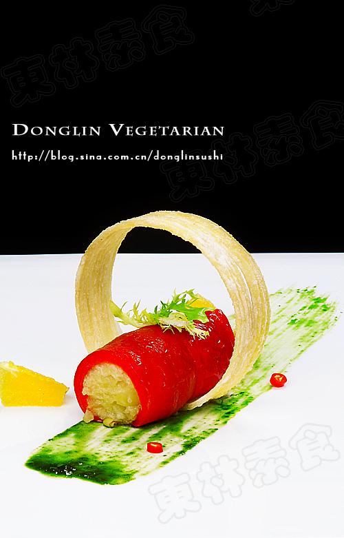 柳橙风味的红甜椒土豆卷的做法