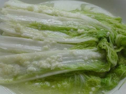 蒜茸蒸白菜的做法
