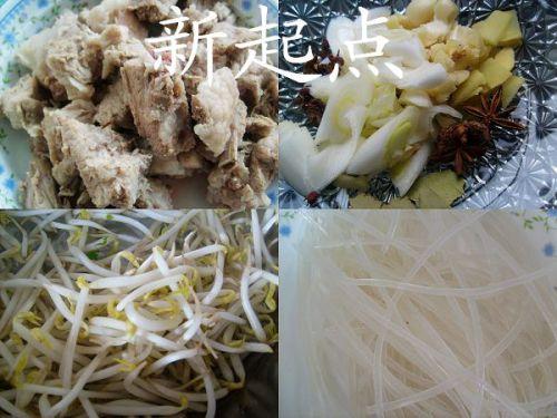 排骨烩豆芽的做法