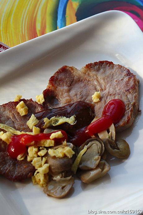 草菇梅花肉的做法