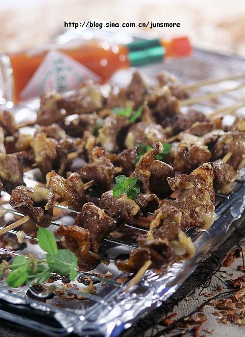 花生酱烤肉串的做法