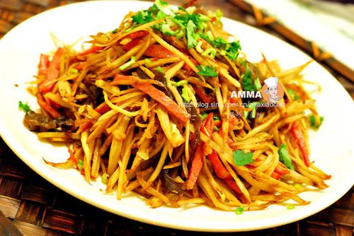 爆炒牛蒡丝的做法