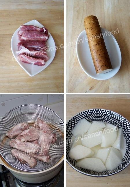 排骨炖山药的做法