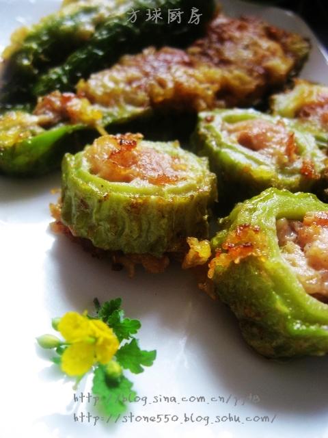 扳指苦瓜的做法