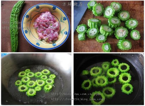 扳指苦瓜的做法