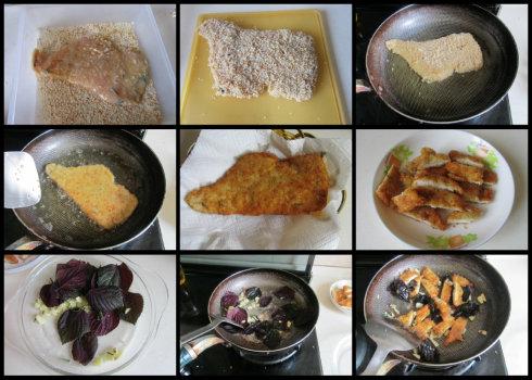 紫苏鸡排的做法