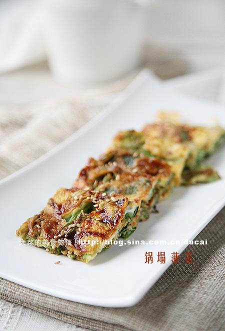 锅塌菠菜的做法