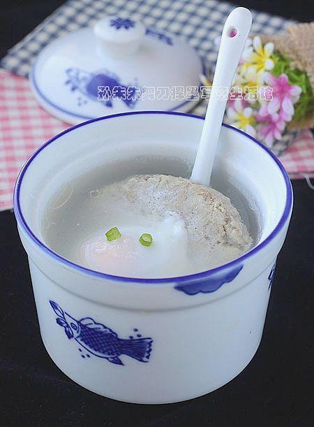 鸡蛋肉饼汤的做法