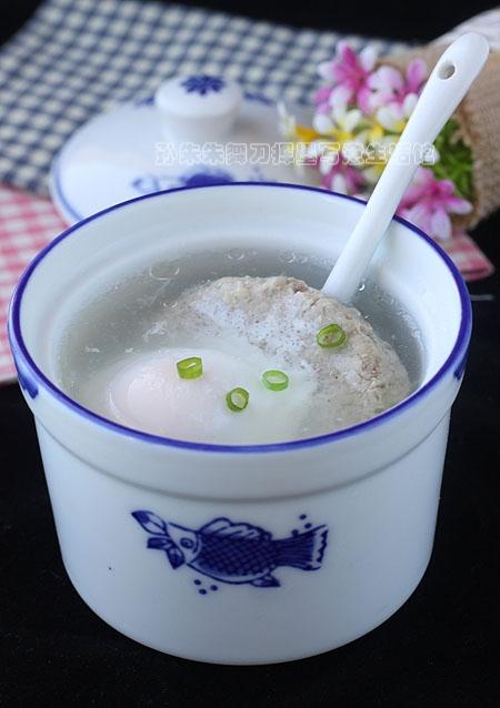 鸡蛋肉饼汤的做法