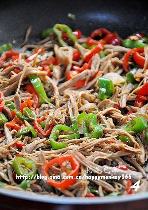 双椒鸭丝的做法