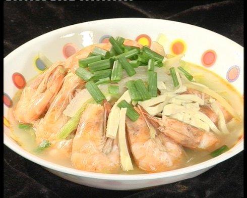 鲜虾烩双瓜和酥辣扳指的做法