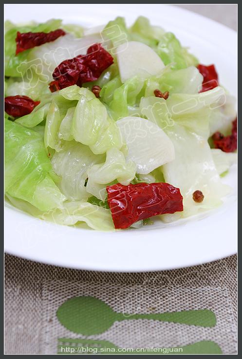 手撕麻辣包菜的做法