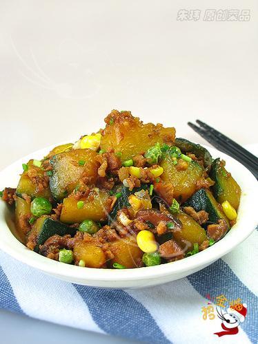 肉末酱南瓜的做法